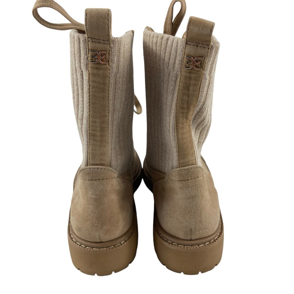 Sam Edelman Lydell Combat Boots Tan Womens Size 8 - Picture 4 of 14